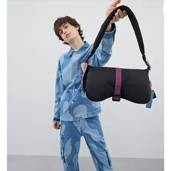 Coach Coachtopia Loop Puffy Wavy Dinky Shoulder Bag Black Rainbow CQ859 NWT - Picture 7 of 12